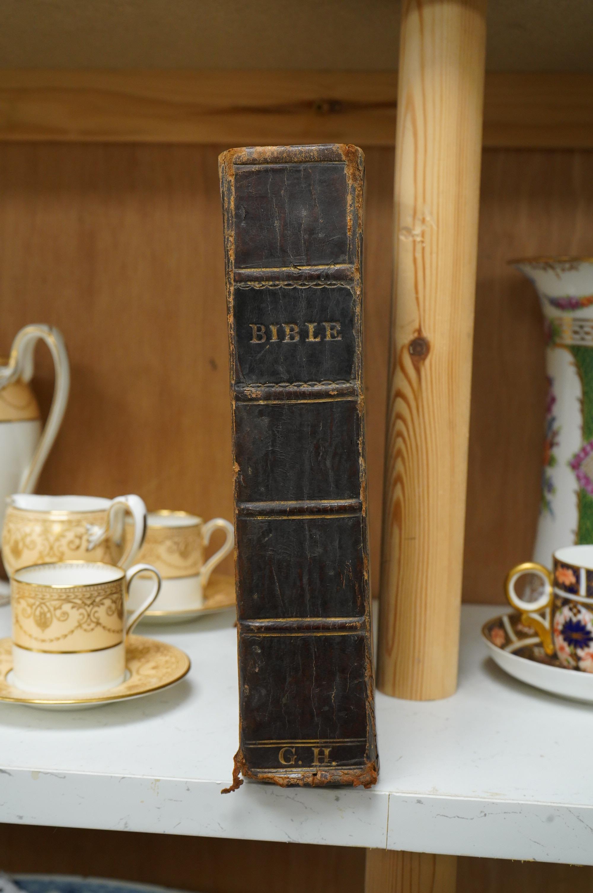 A King James Bible, one volume, printed 1795 by Mark and Charles Kerr, Edinburgh